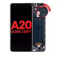 OLED Assembly With Frame For Samsung Galaxy A20 (A205 / 2019) (F Version) (Aftermarket Plus) (All Colors)