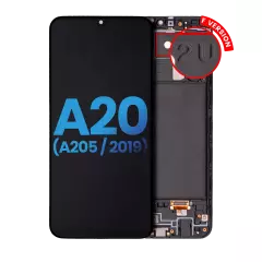LCD Assembly With Frame For Samsung Galaxy A20 (A205 / 2019) (F Version) (Aftermarket: Incell) (All Colors)