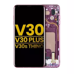 OLED Assembly With Frame For LG V30 / V30 Plus / V30S ThinQ (Refurbished) (Raspberry Rose)