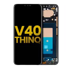 OLED Assembly With Frame For LG V40 ThinQ (Refurbished) (Black)