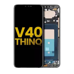 OLED Assembly With Frame For LG V40 ThinQ (Refurbished) (Platinum Gray)