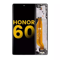 OLED Assembly With Frame For Honor 60 (Refurbished) (Black)