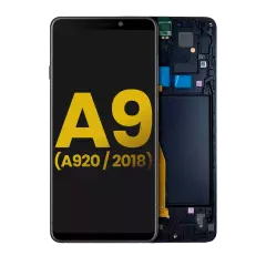 OLED Assembly With Frame For Samsung Galaxy A9 (Refurbished) (A920 / 2018) (Black)