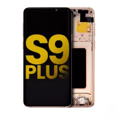 OLED Assembly With Frame For Samsung Galaxy S9 Plus (Refurbished) (Sunrise Gold)