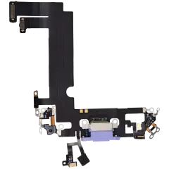 Charging Port Flex Cable For iPhone 12 Mini (Used OEM Pull) (Purple)