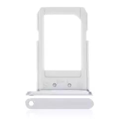 Sim Card Tray For Samsung Galaxy S6 Edge Plus (White Pearl / Silver)
