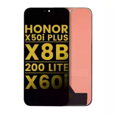 OLED Assembly Without Frame For Honor X50i Plus / X8B / 200 lite / X60i  (Refurbished) (All Colors)
