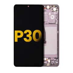 OLED Assembly With Frame For Huawei P30 (Refurbished) (Black)