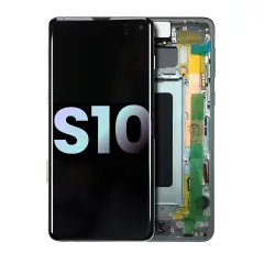 OLED Assembly With Frame For Samsung Galaxy S10 (Service Pack) (Prism Green)