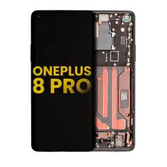 OLED Assembly With Frame For OnePlus 8 Pro (Refurbished) (Onyx Black)