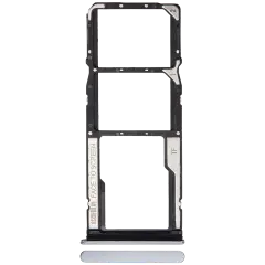 Dual Sim Card Tray For Xiaomi Redmi 11 Prime 5G / Note 11E 5G (Chrome Silver)