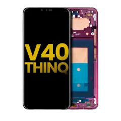 OLED Assembly With Frame For LG V40 ThinQ (Refurbished) (Carmine Red)