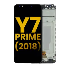 LCD Assembly With Frame For Huawei Y7 Prime (2018) (Refurbished) (Black)