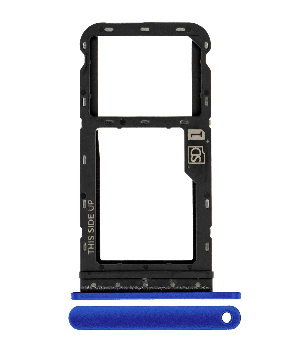 Sim Card Tray Compatible For Motorola Moto G Power (XT2117 / 2021) (Genuine OEM) (Glowing Blue)