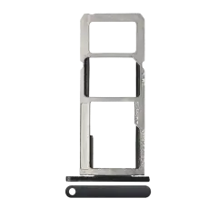 Dual Sim Card Tray For Motorola Moto G6 Play / G6 Forge (XT1922 / 2018) (Black)
