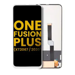 LCD Assembly Without Frame For Motorola One Fusion Plus (XT2067 / 2020) (Refurbished) (White)
