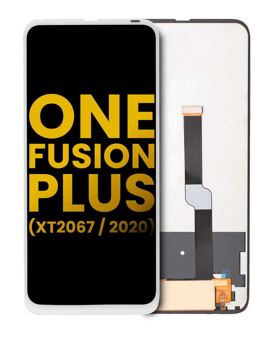 LCD Assembly Without Frame Compatible For Motorola One Fusion Plus (XT2067 / 2020) (Refurbished) (White)