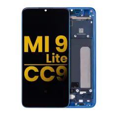 OLED Assembly With Frame For Xiaomi Mi 9 Lite / CC9 (Refurbished) (Aurora Blue)