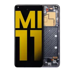 OLED Assembly With Frame For Xiaomi Mi 11 (Refurbished) (Black)