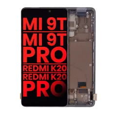 OLED Assembly With Frame For Xiaomi Mi 9T / 9T Pro / K20 / K20 Pro (Aftermarket Plus) (Carbon Black)
