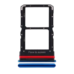 Dual Sim Card Tray For Xiaomi Mi 10 Lite 5G (Aurora Blue)