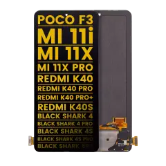 OLED Assembly Without Frame For Xiaomi Poco F3 / Poco F4 / MI 11i / MI 11X / MI 11X Pro / Redmi K40 / K40 Pro / K40 Pro+ / K40S / Black Shark 4 / Black Shark 4 Pro / Black Shark 4S / Black Shark 4S Pro / Black Shark 5RS (Refurbished) (All Colors)