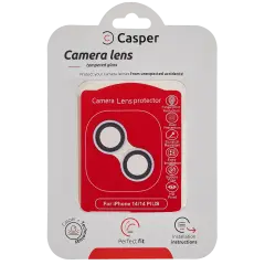Casper Camera Lens Protector For iPhone 14 / 14 Plus (Purple) (Clear)
