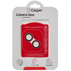 Casper Camera Lens Protector For iPhone 13 / 13 Mini (Red) (Clear)