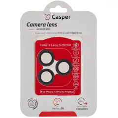 Casper Camera Lens Protector For iPhone 14 Pro / 14 Pro Max (Black) (Clear)