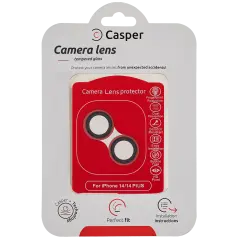 Casper Camera Lens Protector For iPhone 14 / 14 Plus (Red) (Clear)