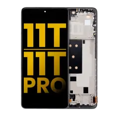 OLED Assembly With Frame For Xiaomi 11T / 11T Pro (Refurbished) (Meteorite Gray)