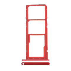 Dual Sim Card Tray For Samsung Galaxy A01 (A015 / 2020) (Red)