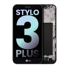 LCD Assembly With Frame For LG Stylo 3 Plus (TP450 / MP450 / M470) (Genuine OEM) (Black)