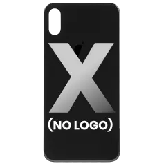 Back Cover Glass For iPhone X (No Logo) (Space Gray)