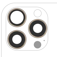 Back Camera Lens With Bracket & Bezel For iPhone 15 Pro Max (3 Piece Set) (Premium) (Natural Titanium)