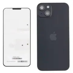 Back Glass w/ MagSafe Magnet & NFC & Flashlight Flex For IPhone 15 Plus (Genuine OEM) (Black)