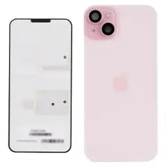Back Glass w/ MagSafe Magnet & NFC & Flashlight Flex For IPhone 15 Plus (Genuine OEM) (Pink)