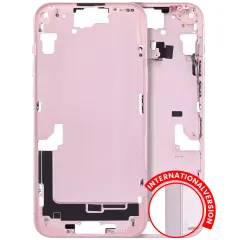 Mid-Frame Housing  W/ Small Parts For iPhone 15 Plus (EU / Global Version) (Aftermarket Plus) (Pink)