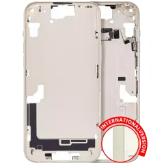 Mid-Frame Housing  W/ Small Parts For iPhone 15 Plus (EU / Global Version) (Aftermarket Plus) (Yellow)