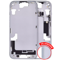 Mid-Frame Housing  W/ Small Parts For iPhone 15 (US Version) (Aftermarket Plus) (Blue)