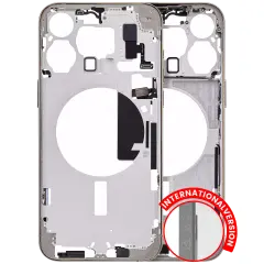Mid-Frame Housing  W/ Small Parts For iPhone 15 Pro Max (EU / Global Version) (Aftermarket Plus) (Natural Titanium)
