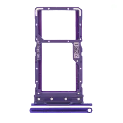 Dual Sim Card Tray For Motorola Moto G9 Power (XT2091 / 2020) (Electric Violet)