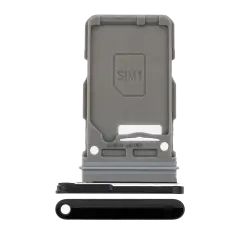 Single Sim Card Tray For Samsung Galaxy S21 Plus (Phantom Black)
