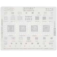 U-MTK5 BGA Reballing Stencil For Dimensity 720 / 810 / 800 / 820 / 900 / 1080, MT6853V / 6833V / 6873V / 6875V / 6877V (0.12MM) (Amaoe)