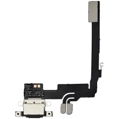 Charging Port Flex Cable For iPhone 16 Pro (Aftermarket Plus) (Black Titanium)