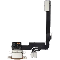 Charging Port Flex Cable For iPhone 16 Pro (Aftermarket Plus) (Desert Titanium)