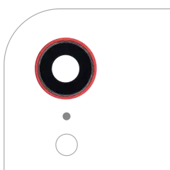 Back Camera Lens With Bracket & Bezel For iPhone XR (Red) (10 Pack) (Real Sapphire l Premium)