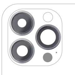 Back Camera Lens With Bracket & Bezel For iPhone 13 Pro / 13 Pro Max (Aftermarket Plus) (Graphite)
