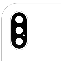 Back Camera Lens (Glass Only) With Adhesive For iPhone XS / XS Max (All Colors) (10 Pack) (Aftermarket Plus)
