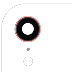 Back Camera Lens With Bracket & Bezel For iPhone XR (Aftermarket Plus) (Coral) (10 Pack)